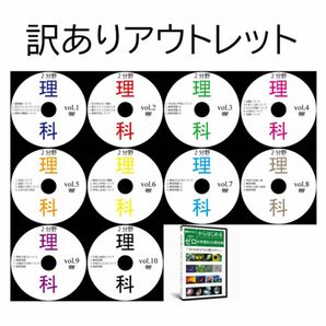 【サントップアウトレット】暗記カードを超えた！高校受験理科2分野DVD全10枚