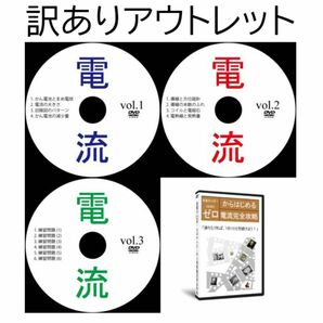 【サントップアウトレット】暗記カードを超えた！中学受験理科電流DVD全3枚