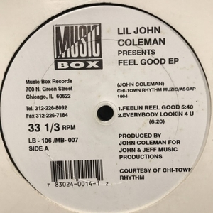 【HMV渋谷】LIL' JOHN COLEMAN/FEEL GOOD EP(LB106)