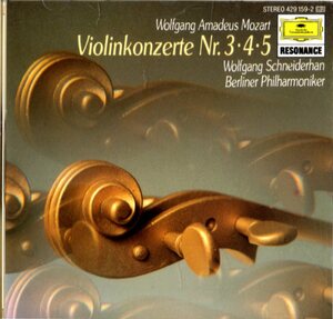 CD (即決) モーツァルト/ バイオリン協奏曲3～5番/ vc.ウォルフガング・シュナイダーハン指揮