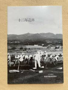 十三塚遺跡 団体営土地改良総合整備事業に伴う埋蔵文化財発掘調査報告書 図版編 1982年 群馬県勢多郡新里村教育委員会☆d3