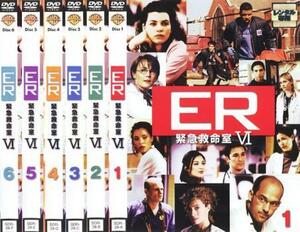 ER 緊急救命室 シックス シーズン6 全6枚 第1話～最終話 レンタル落ち 全巻セット 中古 DVD ケース無