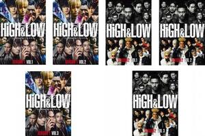 HiGH＆LOW 全6枚 SEASON1、SEASON2 レンタル落ち 全巻セット 中古 DVD ケース無