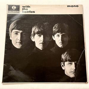 2nd Press 2 column s tamper mato-3N/-3N WITH THE BEATLES UK original record MONO LP PARLOPHONE PMC1206 The * Beatles record 