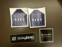 H.A.K.U MOUNTAIN SUPPLY,　GUNJO ノベルティ シール　ステッカー　goal zero ゴールゼロ　ゴール　ゼロ_画像1