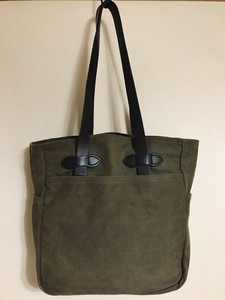 Приблизительно 40 000 иен Филсон Филон Филон Лагид Twill Tote Mag Сумка сумка сумки Seattle USA Кожаная сумка для плеча хаки сумка для плеча