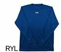 B08-06 新品 UNDER ARMOUR アンダーアーマー　 ヒートギア ロングTシャツ 長袖　 ブルー XLサイズ