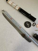 真剣　短刀　拵　江戸時代　登録証有　古美術　日本刀　　　　　刃長さ23.2cm_画像2