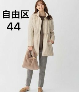 美品　自由区　大きいサイズ44　ストレッチ　チェック　テーパード　パンツ　15号