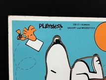 1970's スヌーピー ドッグハウス PLAYSKOOL ウッドパズル ヴィンテージ vintage USA SNOOPY 1970年代 [pe-835]_画像4