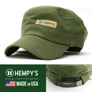 ワークキャップ 帽子 メンズ ヘンピーズ Hemp Freedom Fighter Hat グリーン フリーサイズ FFG アメリカ生産 USAブランド