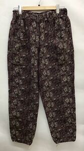 20230930【South2 West8】サウストゥーウエストエイト ARMY STRING PANT -INDIA JACQUARD ワイドパンツ 総柄 レッド LQ752