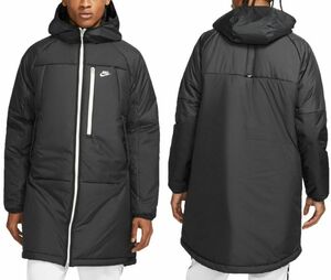  last L Nike water repelling processing bench coat @17600 jpy inspection human work / cotton inside / down jacket hood Parker is - freon g baseball soccer black black 