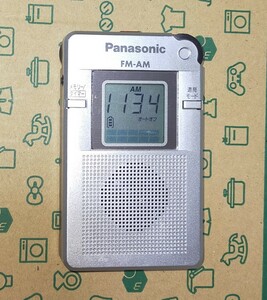 RF-ND100R Panasonic パナソニック 美品 受信確認済 完動品 ポケットラジオ 名刺サイズ AM FM 通勤 通学 出張 防災 登山 旅行 地震 23543