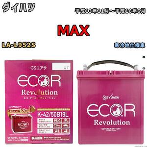 バッテリー GS ユアサ ダイハツ ＭＡＸ LA-L952S - ERK4250B19L