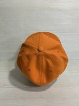 未使用　AKOO エーケーオーオー　A. 立体刺繍　ベースボールキャップ　オレンジ　野球帽子　7 3/8 キャップ　橙_画像6