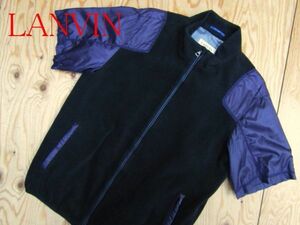 ★ランバン LANVIN★メンズ ショートスリーブ フリースジップジャケット★R50917060A