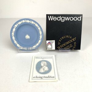 FUZ【中古美品】 WEDGWOOD ウェッジウッド ラウンドトレー 1985 つくば万博 箱汚れあり 直径11.5cm 〈101-230920-Y-5-FUZ〉