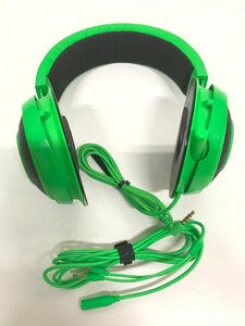 FUZ【ジャンク品】 RAZER ゲーミングヘッドセット Kraken Green RZ04-02830200-R3M1 〈88-230924-YS-5-FUZ〉