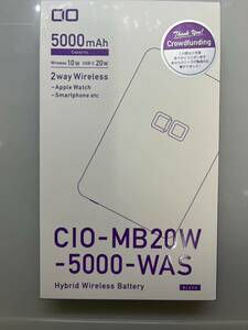 新品未開封　CIO-MB20W-5000 WAS ワイヤレス　モバイル　バッテリー　携帯