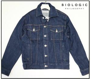 16,500円新品タグ付き【BIOLOGIC PHILOSOPHY】ストレッチ抜群！ISKO社製生地 デニムジャケット ジージャン 2(M) v3639-1322