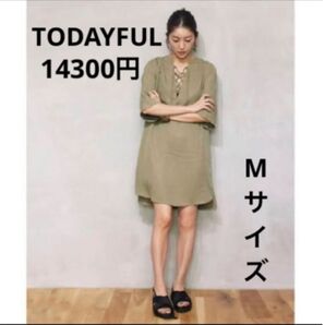 TODAYFUL レースアップフレアワンピース スナイデルジルスチュアートレディースファッションメイクコスメスキンケアおしゃれ洋服
