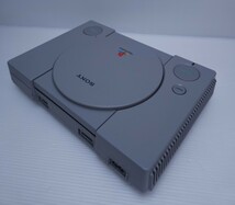 美品 動作品 レアSONY PS1 PlayStationプレイステーション1 SCPH-7000箱付き本体 純正ファイティングスティック コントローラAVケーブル 付_画像6