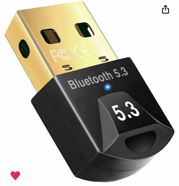 【送料無料】【クーポンでお得】Bluetooth5.3アダプタ　新品未使用