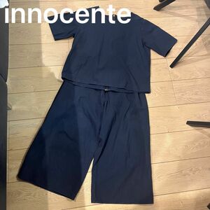 INNOCENTE セットアップ　ネイビー　ウエストゴム