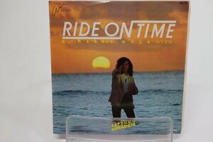 [TK1662EP] EP 山下達郎/RIDE ON TIME B面：rainy walk 状態並み上 音質良好 歌詞カード LP収録とは別バージョン '80 シティーポップ