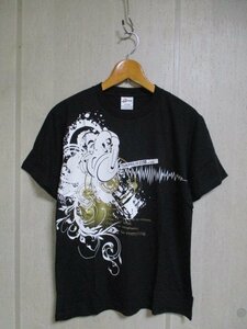 e865　ツキプロ　TSUKIPRO　Tシャツ　フリーサイズ　黒　25-8