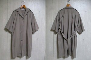 e842 BAUME short sleeves trench coat size 36 cruise made in Japan 51-8