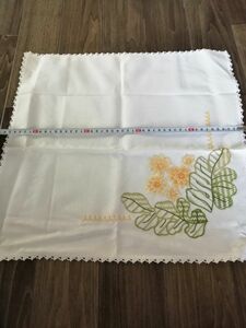 【同梱値下対応合計から150円引】未使用　テーブルマット フランス刺繍？ クロスステッチ　ランチョンマット