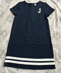 【7】JANIE AND JACK ワンピース チュニック 120 125 サイズ7 ロゴラッフルスリーブ GYMBOREE姉妹