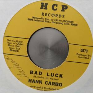 ◆即決◆VERY RARE◆B-BOY FUNK SWEET SOUL DEEP SOUL◆◆◆HANK CARBO◆◆◆BAD LUCK / FUNNY◆◆◆ORIGINAL◆コンピ収録曲