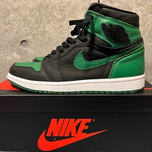 ほぼ新品！！！AIR JORDAN1 RETRO HIGH OG "Black/Pine Green" 値下げあり