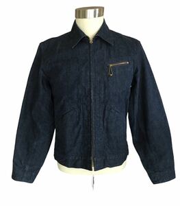 送料無料、即決　At Last ＆ Co DENIM WORK JACKET アットラスト デニムジャケット インディゴ サイズ38