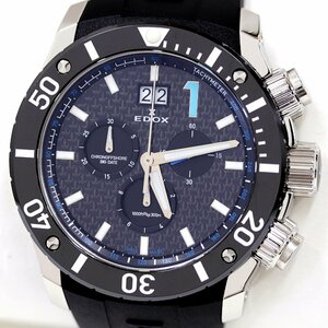 エドックス　クロノオフショア1　ビッグデイト　10020-3-NBU　腕時計　クロノグラフ　クォーツ　メンズ　