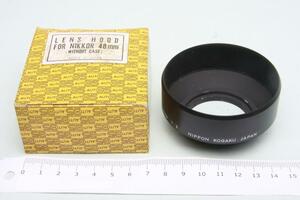 ※ 新品 ニコン AUTO35 オート35 金属 メタル フード 48mm Nikkor 箱付 40.5mm sa4742LLo