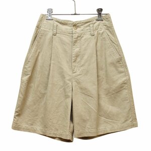 ビンテージ Eddie Bauer エディーバウアー ベージュ リネンコットンショーツ レディース古着 短パン size4 CG0506-10-50-CH26