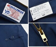 USA製【デッドストック】【ビンテージ】【CHALLENGER】【紺】【ワークジャケット】【ジップアップブルゾン】【サイズ３６R】CH3115-16-CI08_画像2