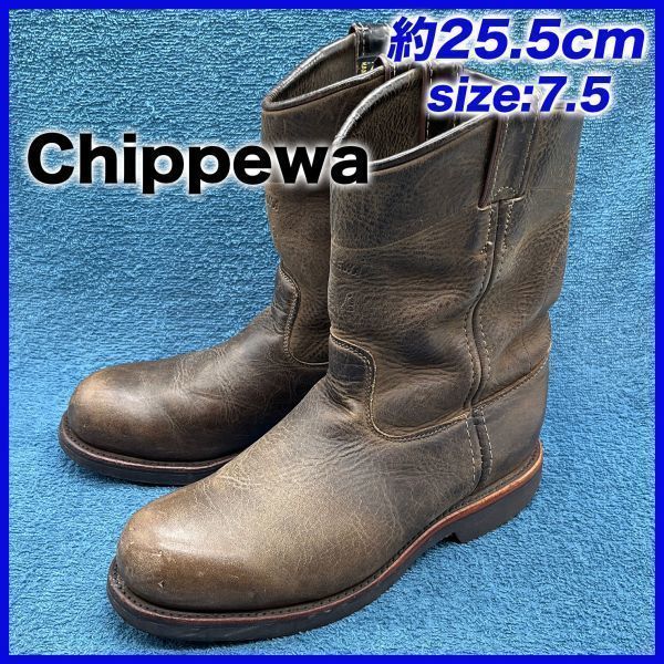 W051)新品 チペワ 27872 ショートエンジニア CHIPPEWA サイズ11.5D