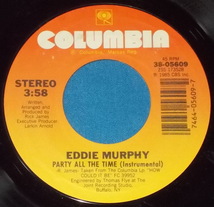 ☆7inch EP★US盤●EDDIE MURPHY/エディ・マーフィー「Party All The Time/パーティ・オール・ザ・タイム」80s名曲!●_画像3