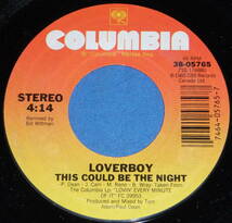 ☆7inch EP★US盤●LOVERBOY/ラヴァーボーイ「This Could Be The Night/ディス・クッド・ビー・ザ・ナイト」80s名曲!●_画像3