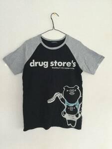 ★ドラッグストアーズ　drugstor's Tシャツ　サイズ：③（M）　プリント付き　希少デザイン