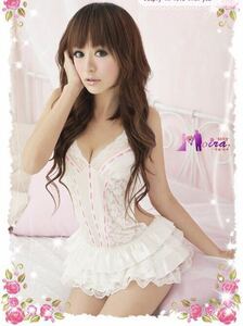 white frill baby doll Ran Jerry cosplay sexy Ran Jerry sexy cosplay Night wear 