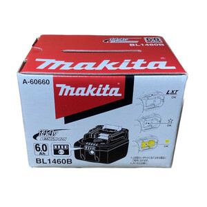 【箱付】マキタ[makita]14.4V-6.0Ah バッテリ BL1460B/純正（残容量表示+自己故障診断付)＊(アステリスク)マーク付