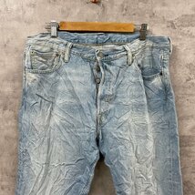 Levi's501R ライトブルー ボタンフライ デニムジーンズパンツ W36L34 実寸W35in 赤タブ 00501-1627 USA 海外輸入 古着 LK10578_画像4