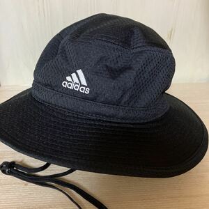 アディダス　adidas 帽子　ハット　58cm ブラック　速乾