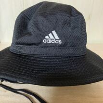 アディダス　adidas 帽子　ハット　58cm ブラック　速乾_画像2